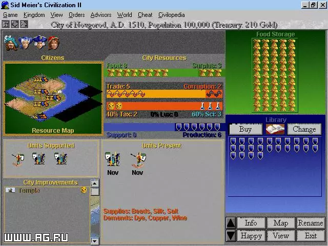 -Sid Meier's Civilization 2-游戏截图-好玩游戏库