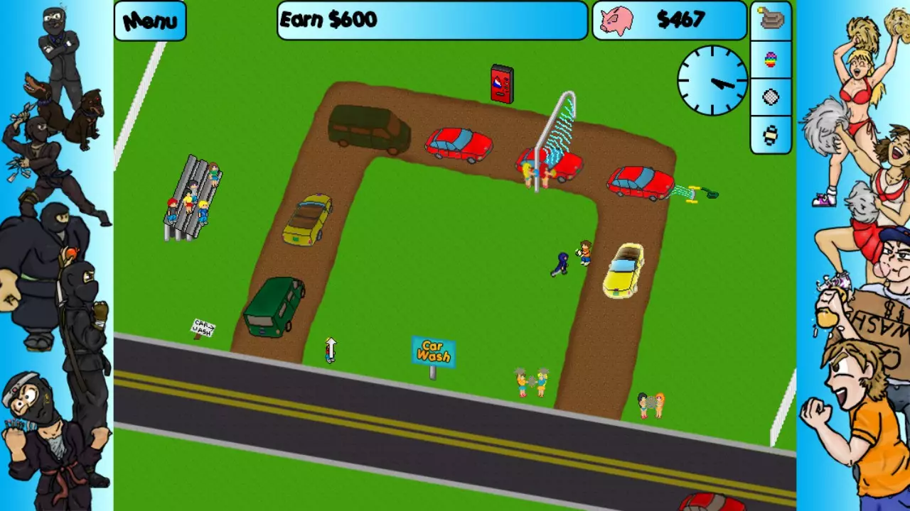 -Car Washer: Summer of the Ninja-游戏截图-好玩游戏库
