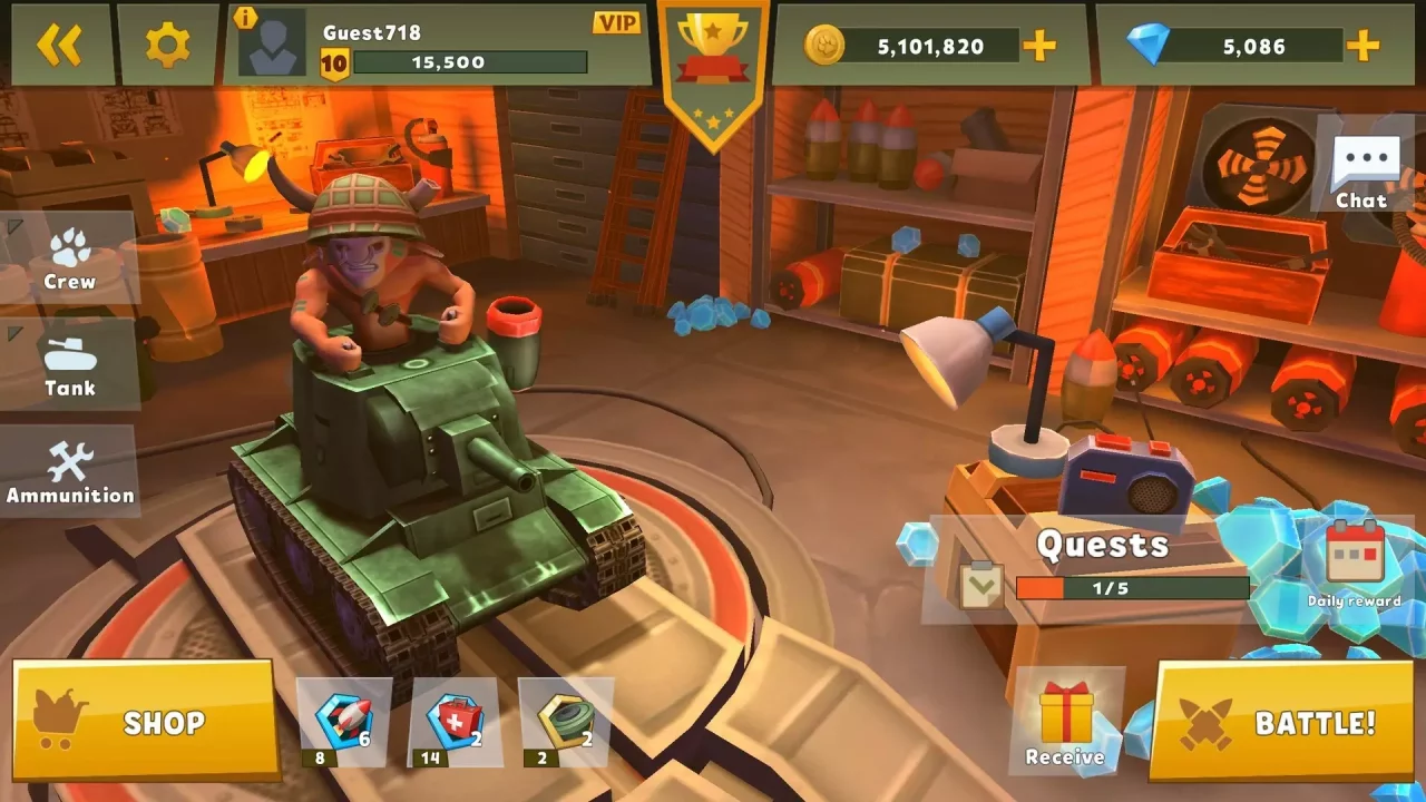 Zoo War: 3v3 Tank Online Games