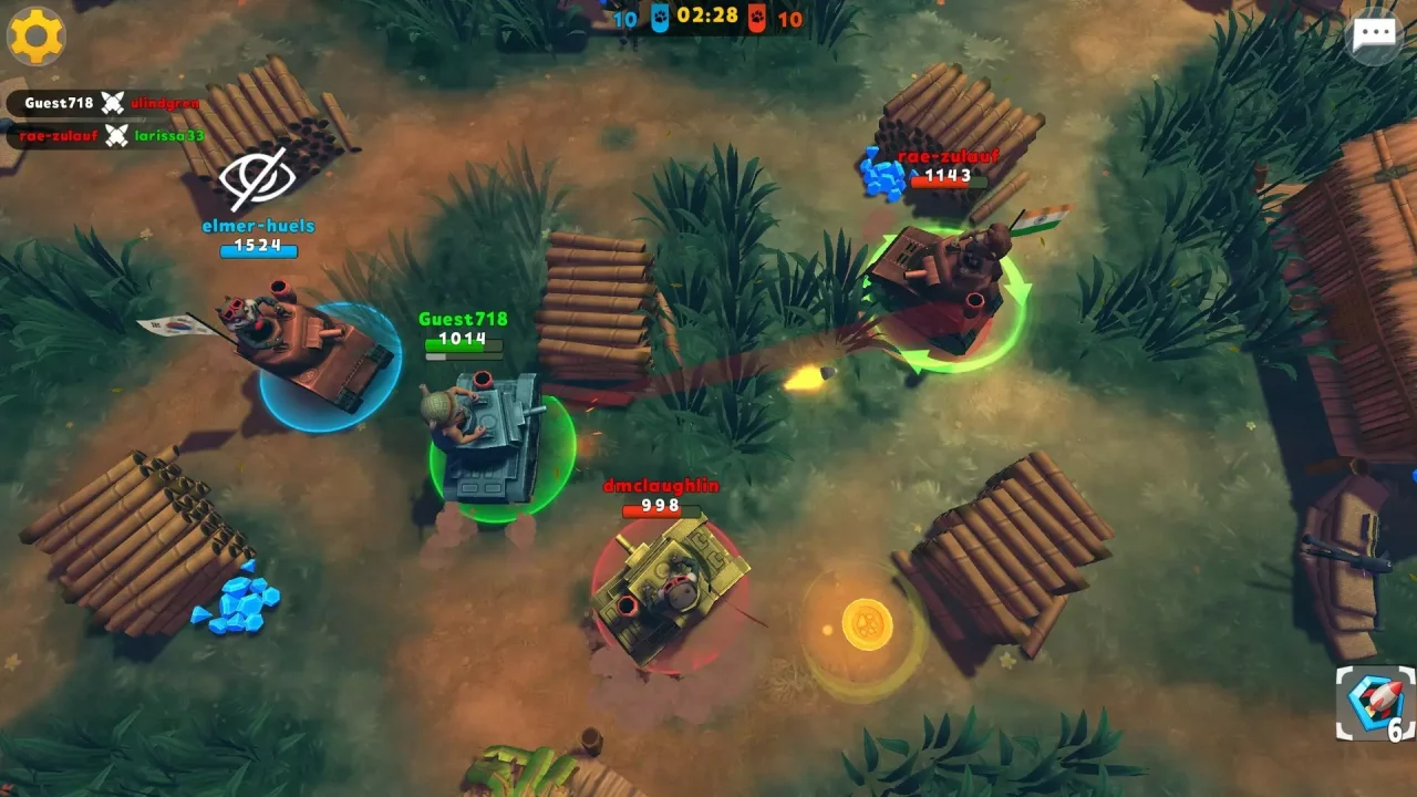 -Zoo War: 3v3 Tank Online Games-游戏截图-好玩游戏库