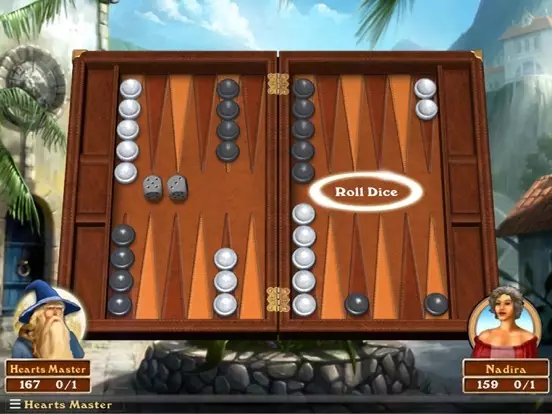 Hardwood Backgammon