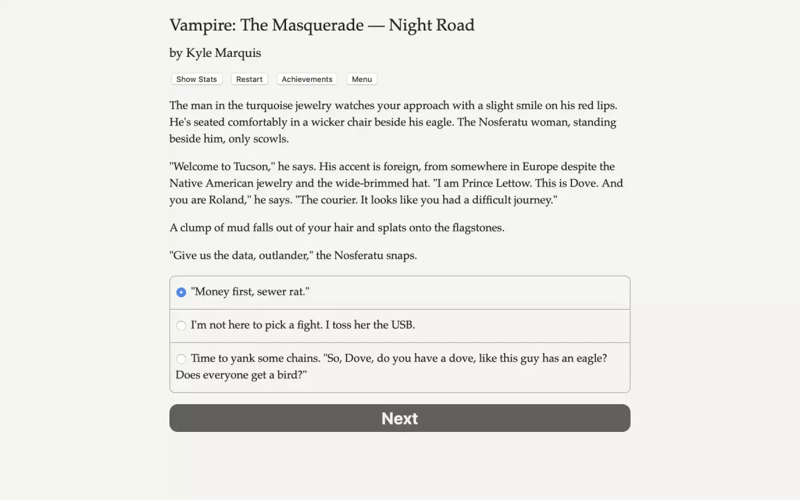 -Vampire: The Masquerade — Night Road-游戏截图-好玩游戏库