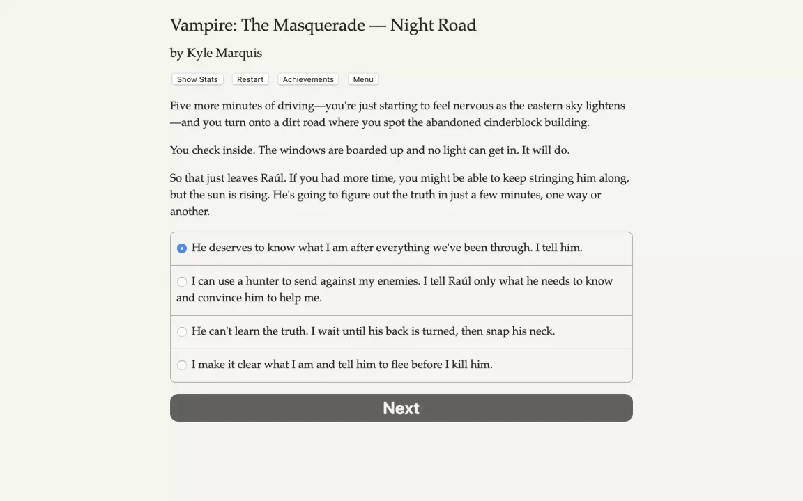 -Vampire: The Masquerade — Night Road-游戏截图-好玩游戏库