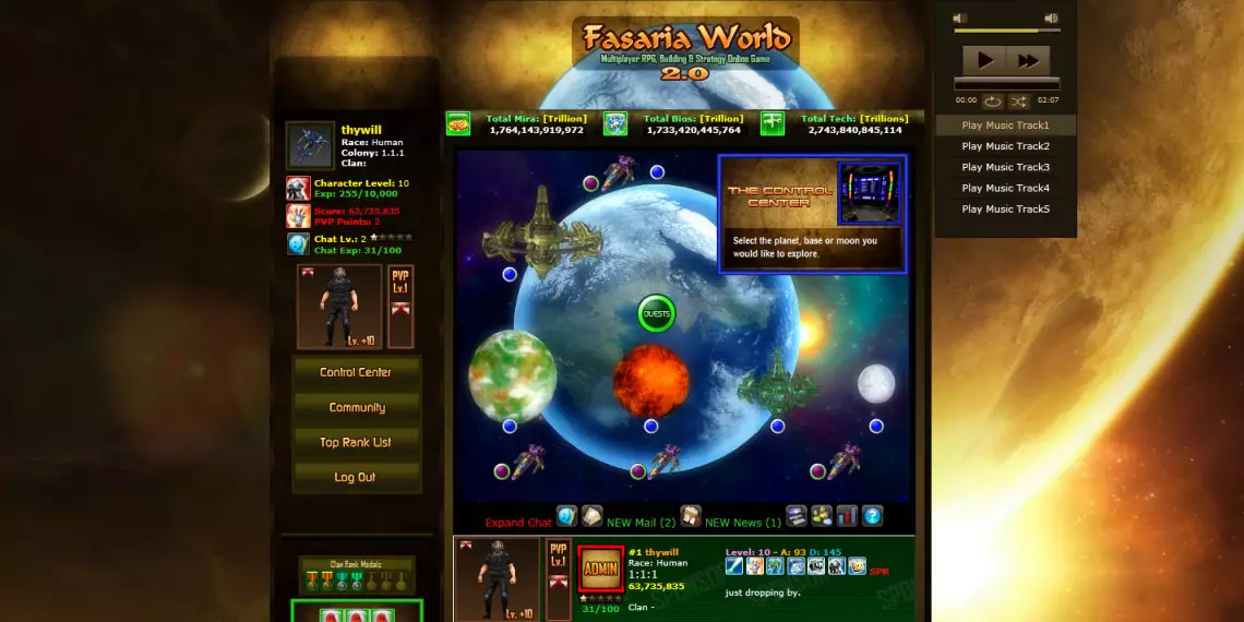 Fasaria World: Browser MO
