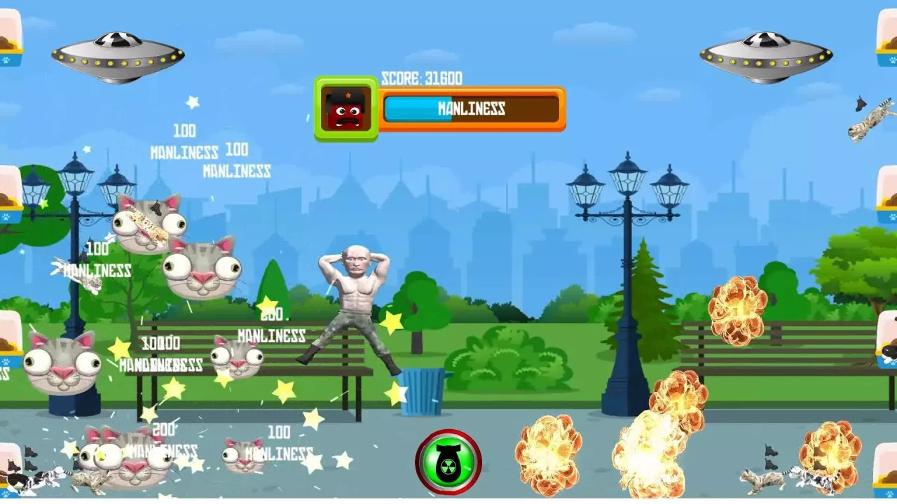 -Kicking Kittens: Putin Saves The World-游戏截图-好玩游戏库