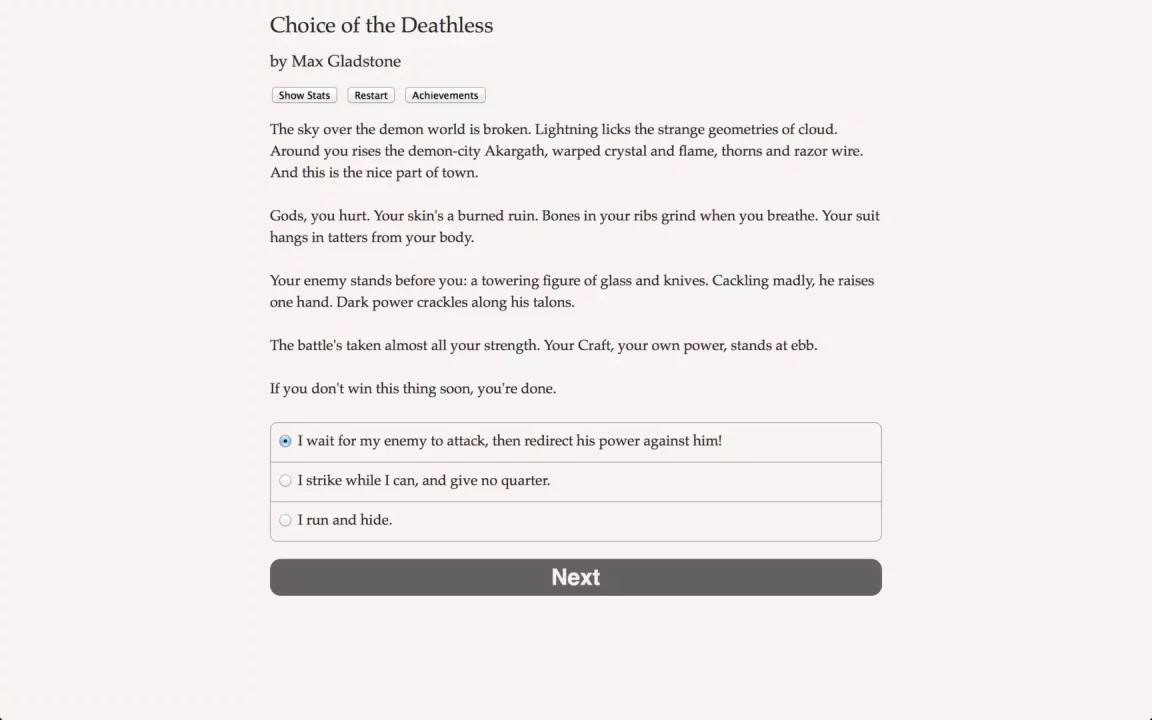 Choice of the Deathless