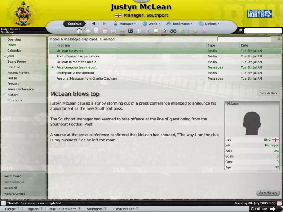 -Football Manager 2009-游戏截图-好玩游戏库