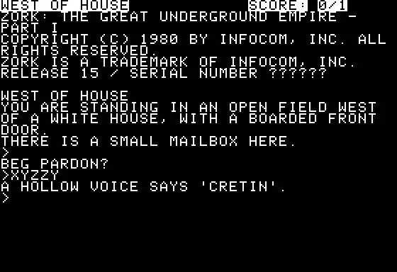 -Zork I-游戏截图-好玩游戏库