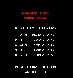 -BurgerTime (1982)-游戏截图-好玩游戏库