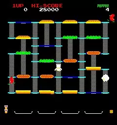 -BurgerTime (1982)-游戏截图-好玩游戏库