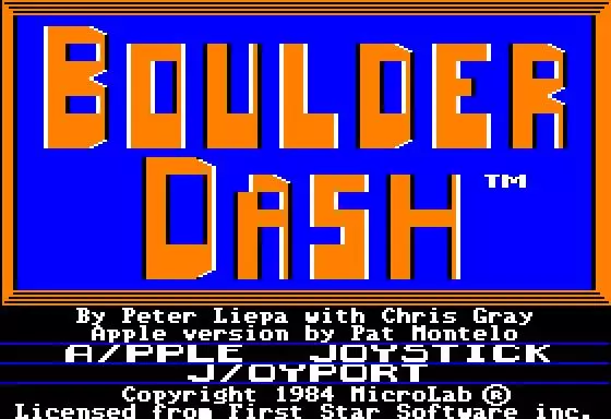 -Boulder Dash (1984)-游戏截图-好玩游戏库