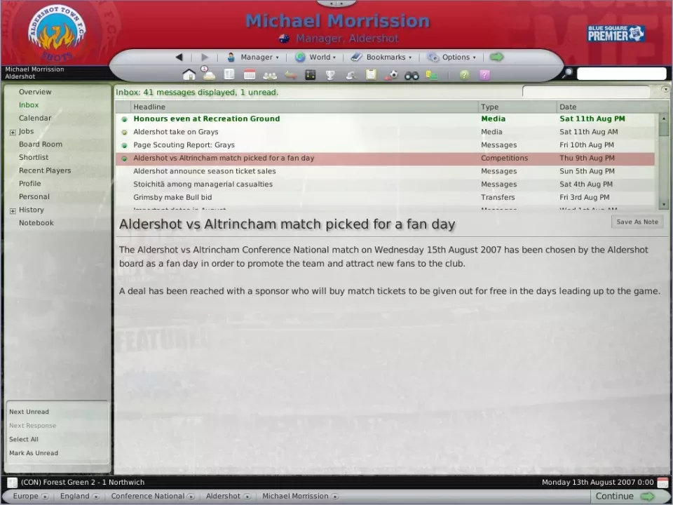 -Football Manager 2008-游戏截图-好玩游戏库