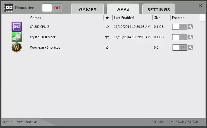 -Dimmdrive :: Gaming Ramdrive @ 10,000+ MB/s-游戏截图-好玩游戏库