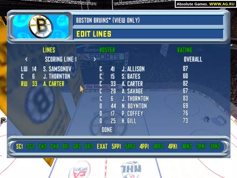 -NHL 2001-游戏截图-好玩游戏库