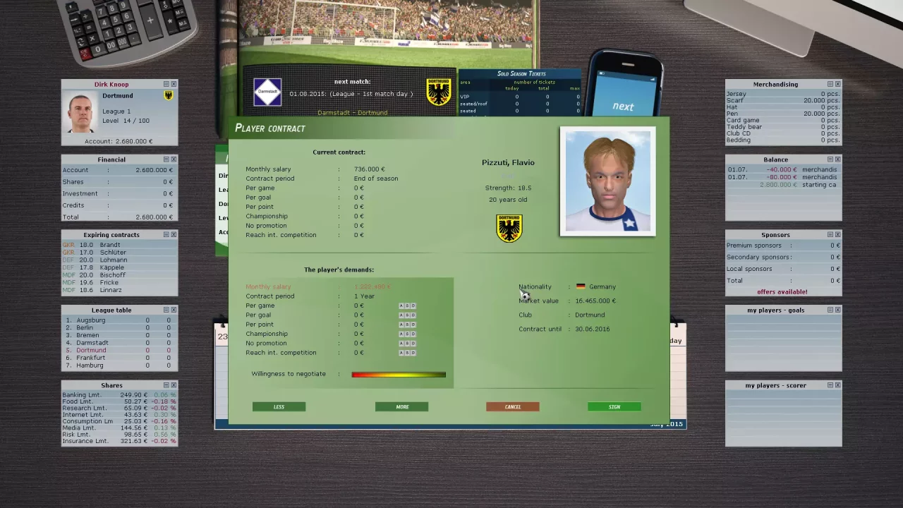 -Club Manager 2016-游戏截图-好玩游戏库