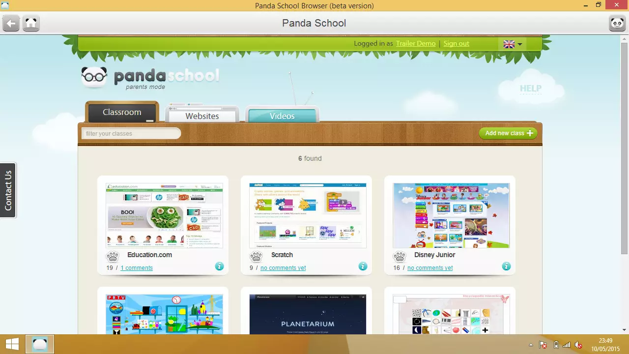 Panda School Browser