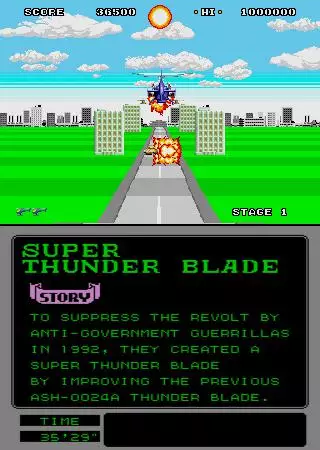 -Super Thunder Blade (1988)-游戏截图-好玩游戏库