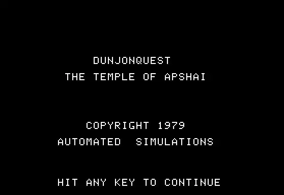 Temple of Apshai
