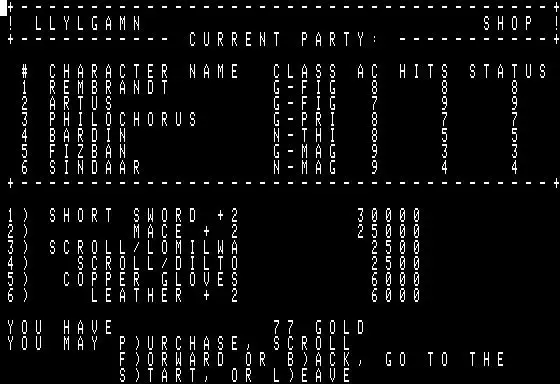 -Wizardry II: The Knight of Diamonds-游戏截图-好玩游戏库