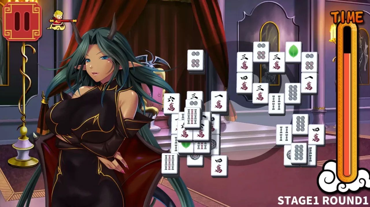 -Mahjong Strip Solitaire: Harem Guild-游戏截图-好玩游戏库