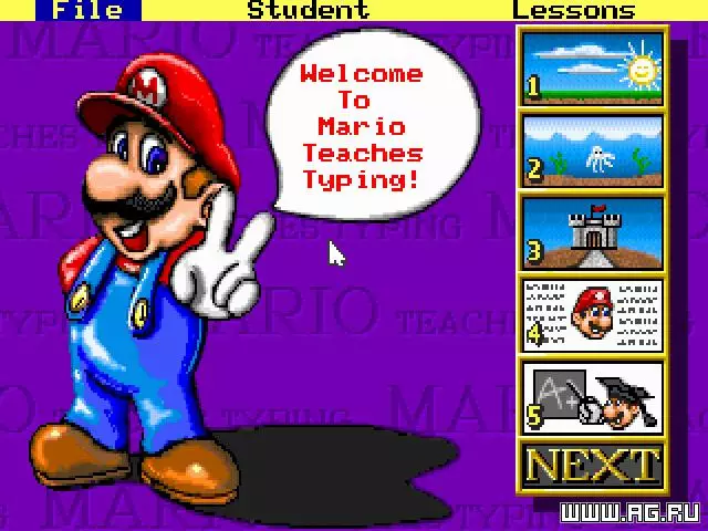 -Mario Teaches Typing-游戏截图-好玩游戏库