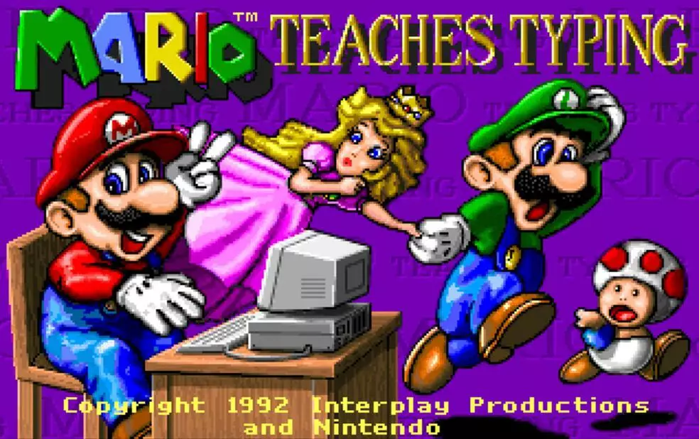-Mario Teaches Typing-游戏截图-好玩游戏库