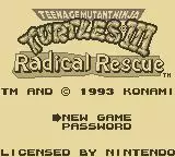 -Teenage Mutant Ninja Turtles III: Radical Rescue-游戏截图-好玩游戏库