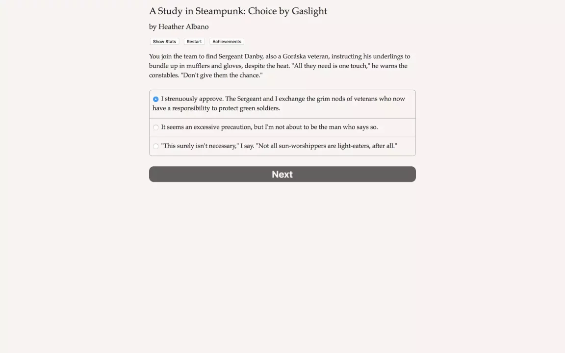 -A Study in Steampunk: Choice by Gaslight-游戏截图-好玩游戏库