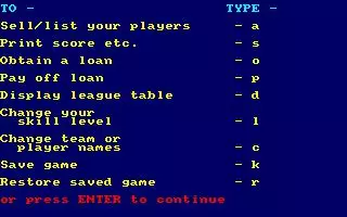 -Football Manager (1982)-游戏截图-好玩游戏库
