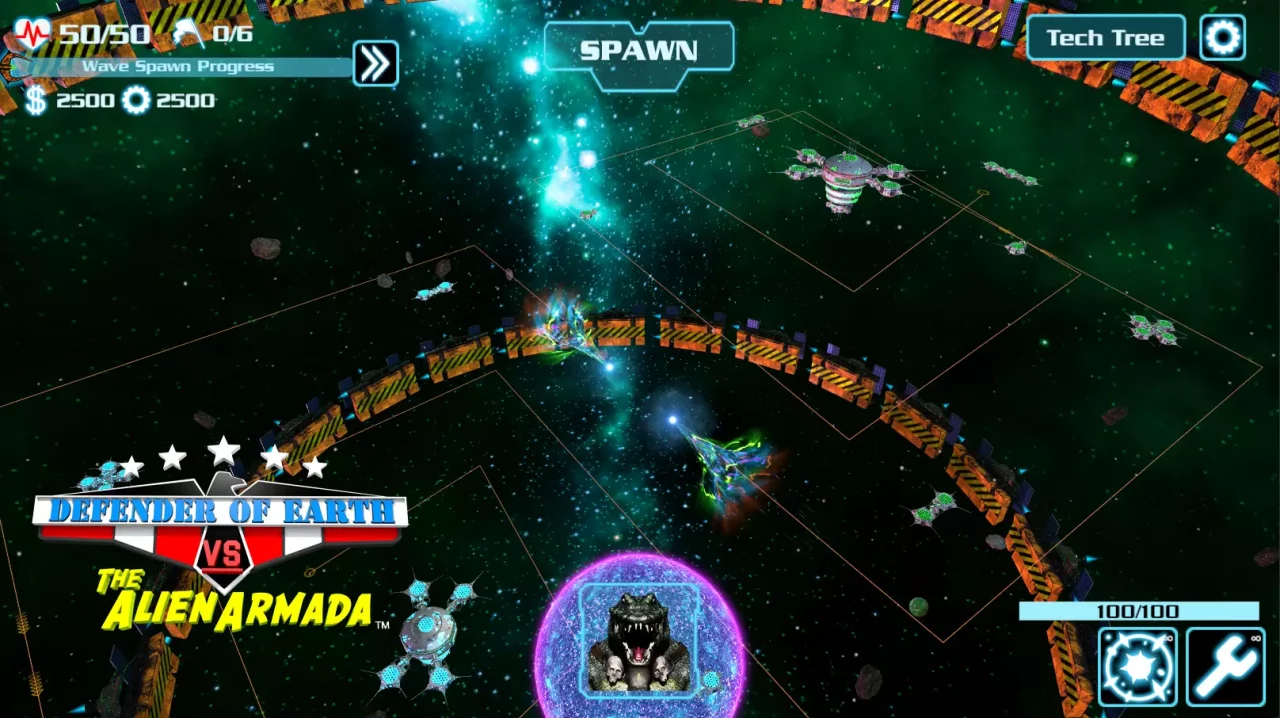 -DEFENDER OF EARTH VS THE ALIEN ARMADA-游戏截图-好玩游戏库