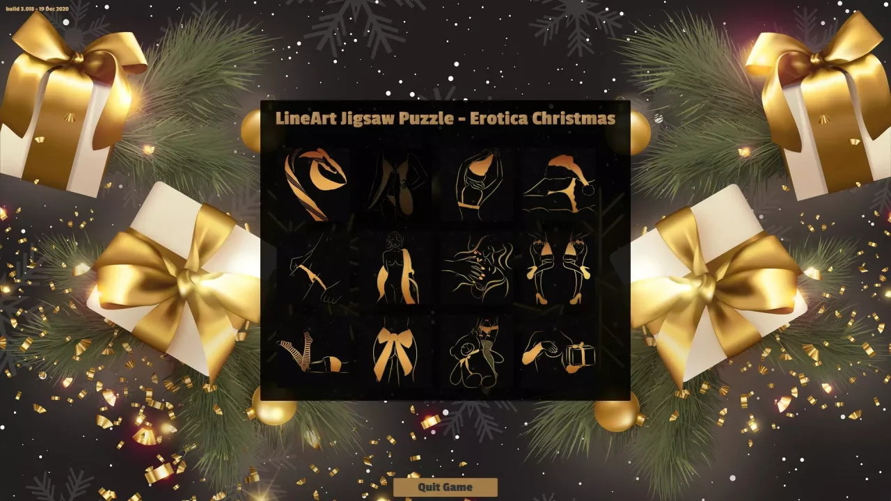 LineArt Jigsaw Puzzle – Erotica Christmas