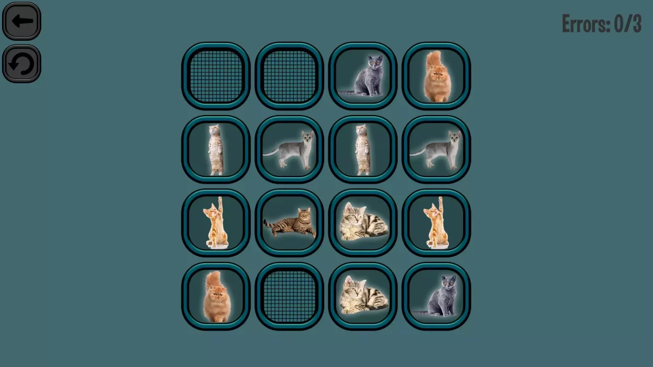 Animals Memory: Cats