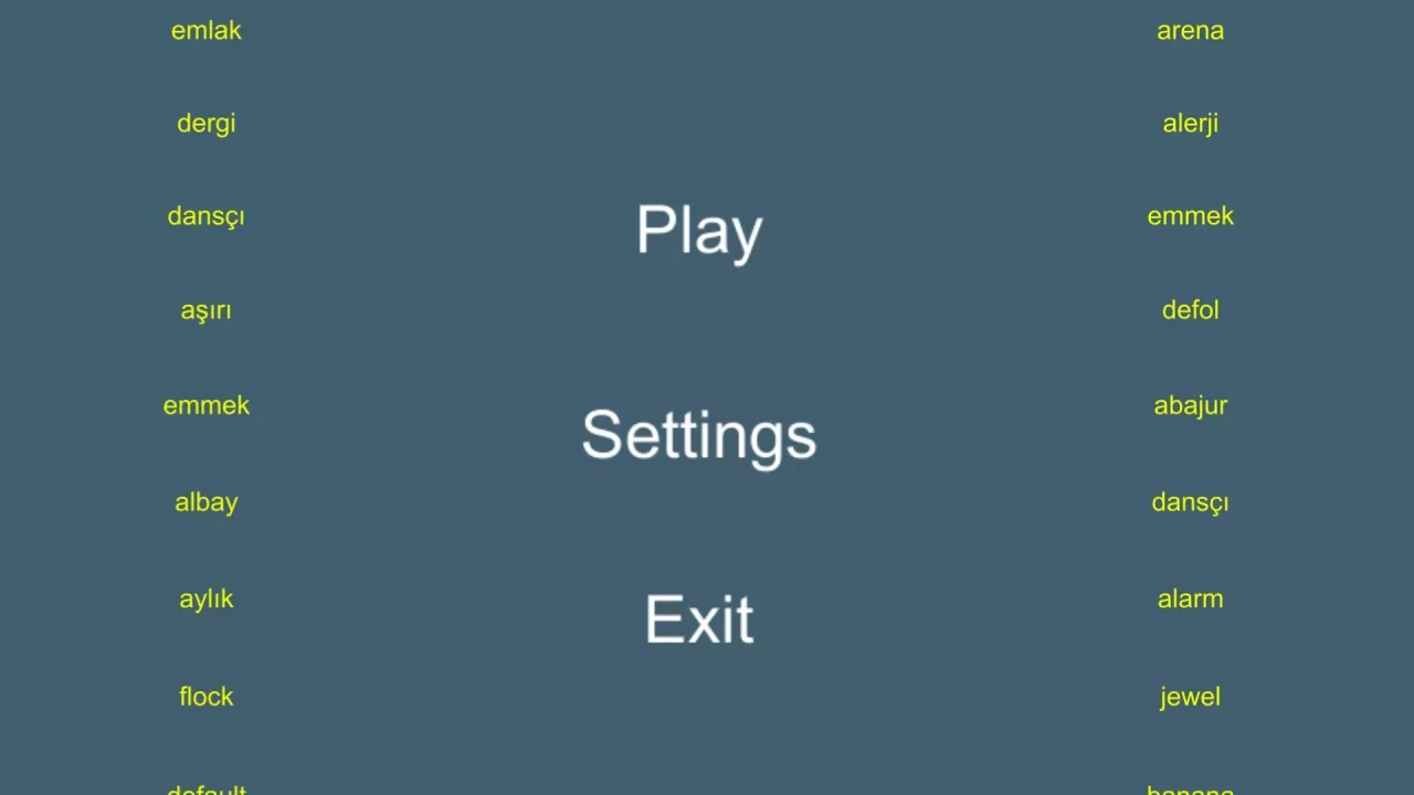 Word Typing Game