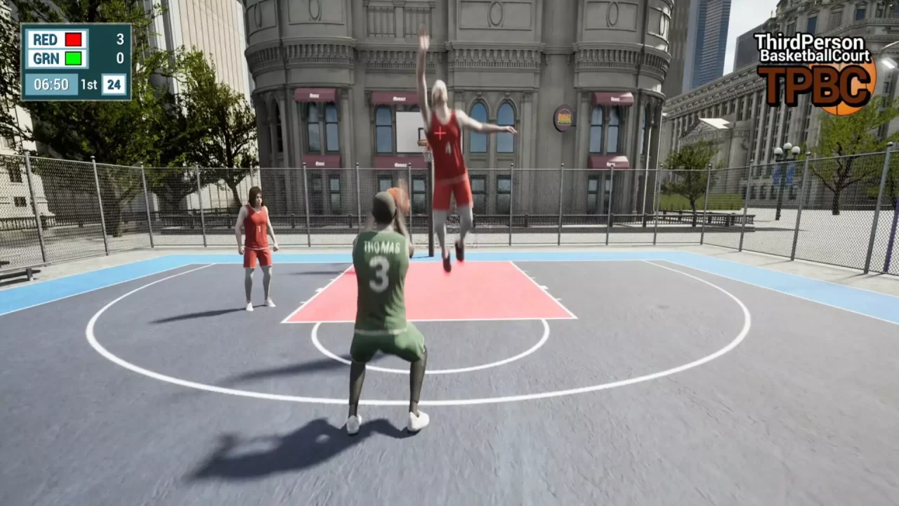 -Third Person Basketball Court-游戏截图-好玩游戏库